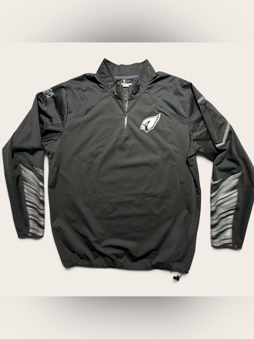Nike NFL Arizona Cardinals sideline windbreaker Charcoal Gray-Men’s XL